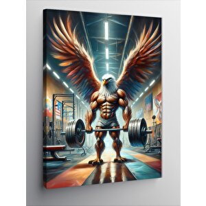 Kanvas Tablo Kanatlı Sporcu Kartal 50x70 cm