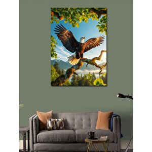 Kanvas Tablo Uçan Kartal 100x140 cm