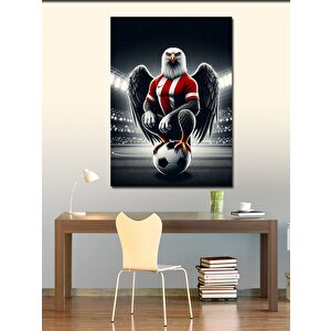 Kanvas Tablo Kartal Futbolcu 100x140 cm