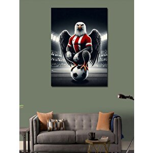 Kanvas Tablo Kartal Futbolcu 100x140 cm