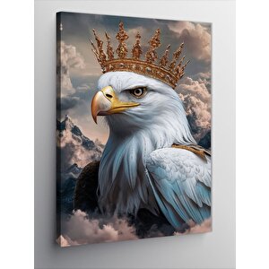 Kanvas Tablo Kral Taçlı Kartal 50x70 cm