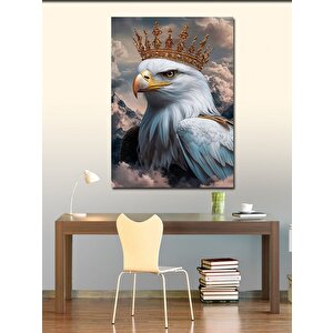 Kanvas Tablo Kral Taçlı Kartal 50x70 cm