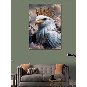 Kanvas Tablo Kral Taçlı Kartal 50x70 cm