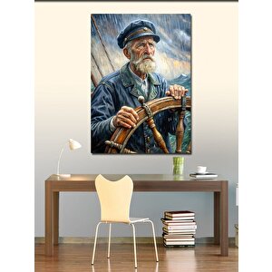 Kanvas Tablo Fırtınadaki Kaptan 50x70 cm