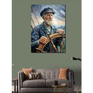 Kanvas Tablo Fırtınadaki Kaptan 50x70 cm