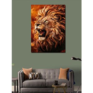 Kanvas Tablo Kükreyen Aslan 70x100 cm