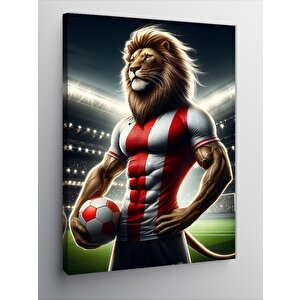 Kanvas Tablo Futbol Aslanı 50x70 cm