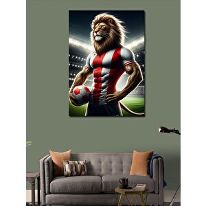 Kanvas Tablo Futbol Aslanı 50x70 cm