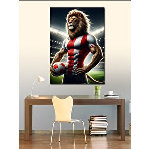 Kanvas Tablo Futbol Aslanı 70x100 cm