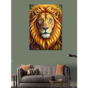 Kanvas Tablo Aslan Kral 70x100 cm