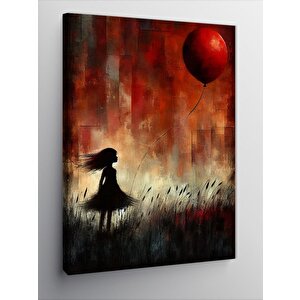 Kanvas Tablo Balonlu Kız 50x70 cm