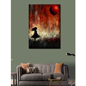 Kanvas Tablo Balonlu Kız 50x70 cm