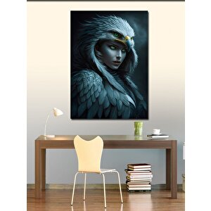 Kanvas Tablo Kartal Ve Kadın 70x100 cm
