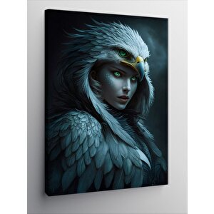 Kanvas Tablo Kartal Ve Kadın 100x140 cm