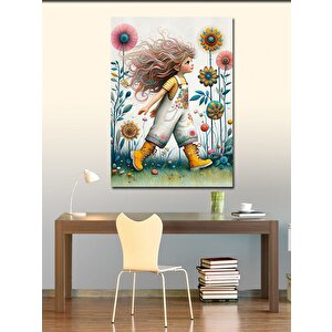 Kanvas Tablo Sevimli Kız Çocuğu 50x70 cm