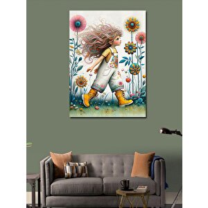 Kanvas Tablo Sevimli Kız Çocuğu 50x70 cm