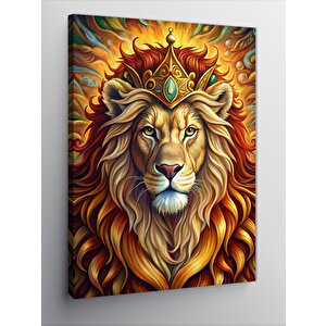 Kanvas Tablo Aslan Portresi 70x100 cm