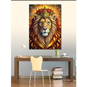 Kanvas Tablo Aslan Portresi 70x100 cm