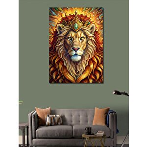 Kanvas Tablo Aslan Portresi 70x100 cm