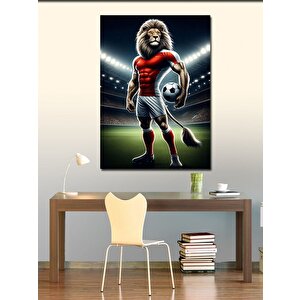 Kanvas Tablo Futbolcu Aslan 70x100 cm