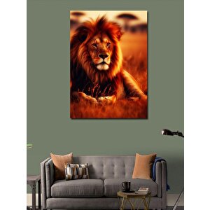 Kanvas Tablo Aslan Portresi 70x100 cm
