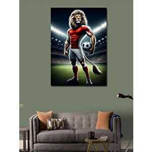 Kanvas Tablo Futbolcu Aslan 50x70 cm
