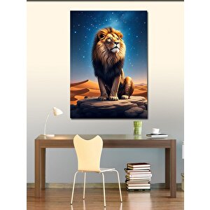 Kanvas Tablo Çöl Aslanı 50x70 cm