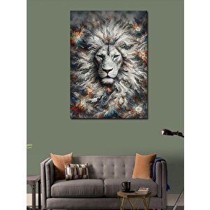 Kanvas Tablo Desenler Ve Aslan 100x140 cm