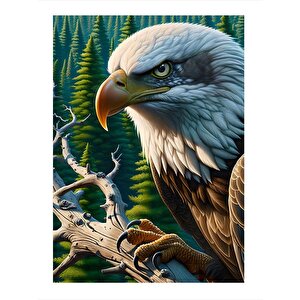 Kızgın Kartal Tasarım Ahşap Tablo 25cmx 35cm 25x35 cm
