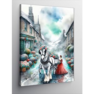 Kanvas Tablo Kral Aslan Ve Yavrusu 70x100 cm