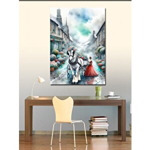 Kanvas Tablo Kral Aslan Ve Yavrusu 70x100 cm
