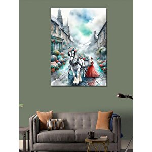 Kanvas Tablo Kral Aslan Ve Yavrusu 70x100 cm