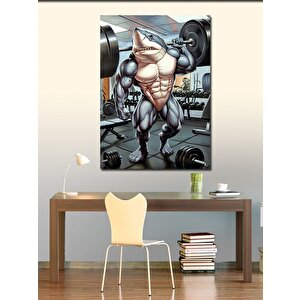Kanvas Tablo Kaslı Aslan 70x100 cm
