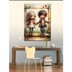 Kanvas Tablo Sevimli Çocuklar 100x140 cm