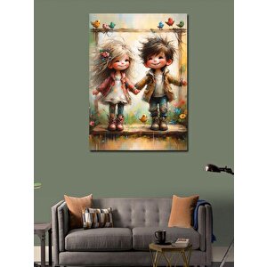 Kanvas Tablo Sevimli Çocuklar 100x140 cm