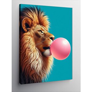 Kanvas Tablo Balonlu Aslan 70x100 cm