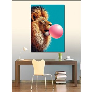 Kanvas Tablo Balonlu Aslan 70x100 cm