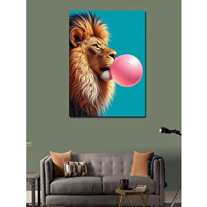 Kanvas Tablo Balonlu Aslan 70x100 cm
