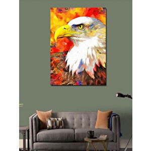 Kanvas Tablo Kartal Kafası 100x140 cm