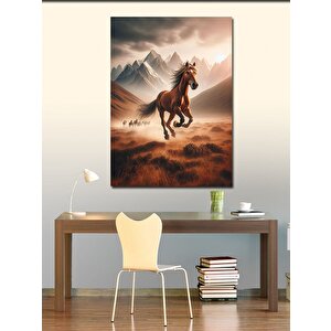 Kanvas Tablo Kahvrengi At 70x100 cm
