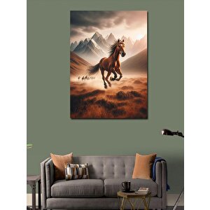 Kanvas Tablo Kahvrengi At 70x100 cm