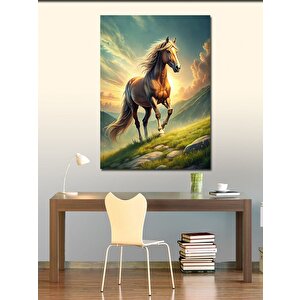 Kanvas Tablo Dağdaki At 70x100 cm