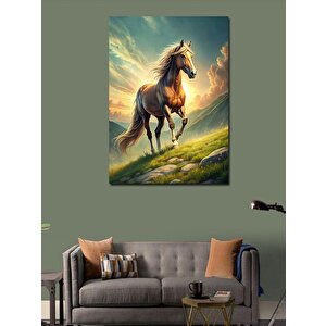 Kanvas Tablo Dağdaki At 70x100 cm