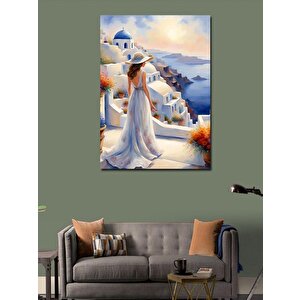 Kanvas Tablo Beyaz Elbise 100x140 cm