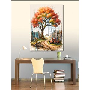 Kanvas Tablo Sonbahar Yolu 100x140 cm