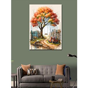 Kanvas Tablo Sonbahar Yolu 100x140 cm