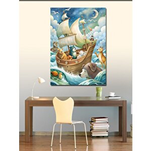 Kanvas Tablo Fırtına Gemisi 100x140 cm