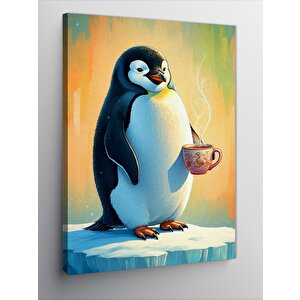 Kanvas Tablo Kahve Pengueni 50x70 cm
