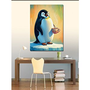 Kanvas Tablo Kahve Pengueni 50x70 cm