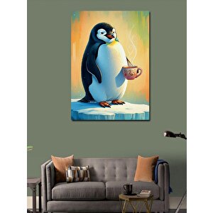 Kanvas Tablo Kahve Pengueni 70x100 cm